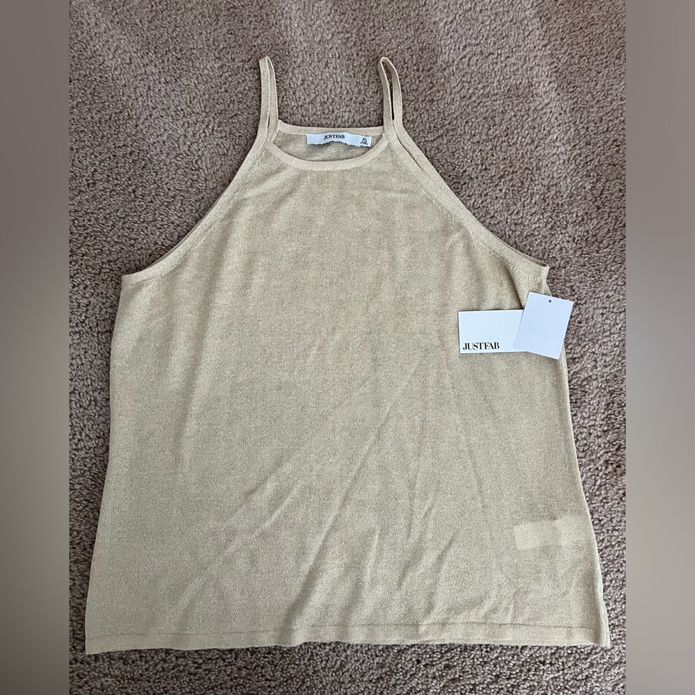 JustFab brand new XL nude tank top